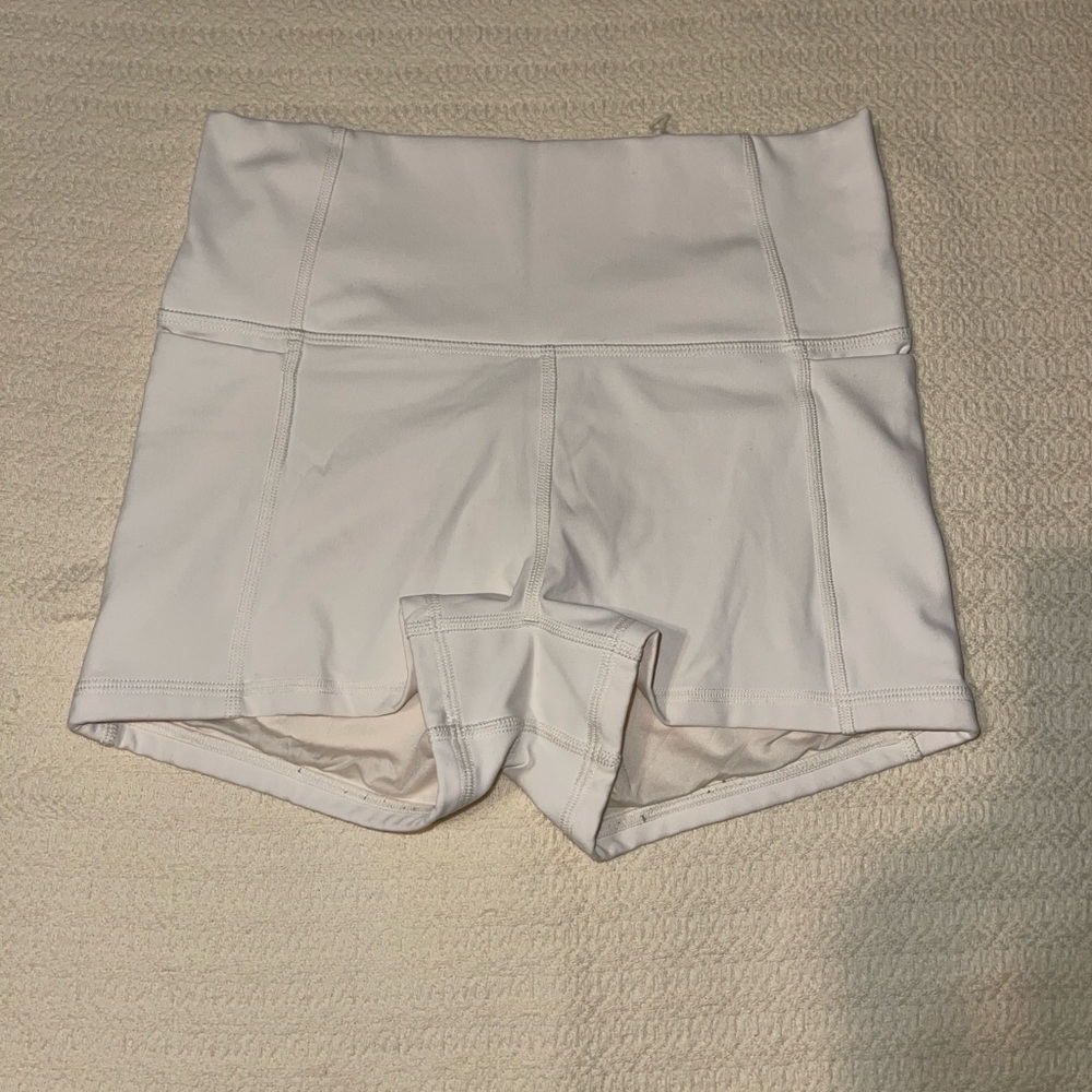 Fabletics PureLuxe off white shorts
